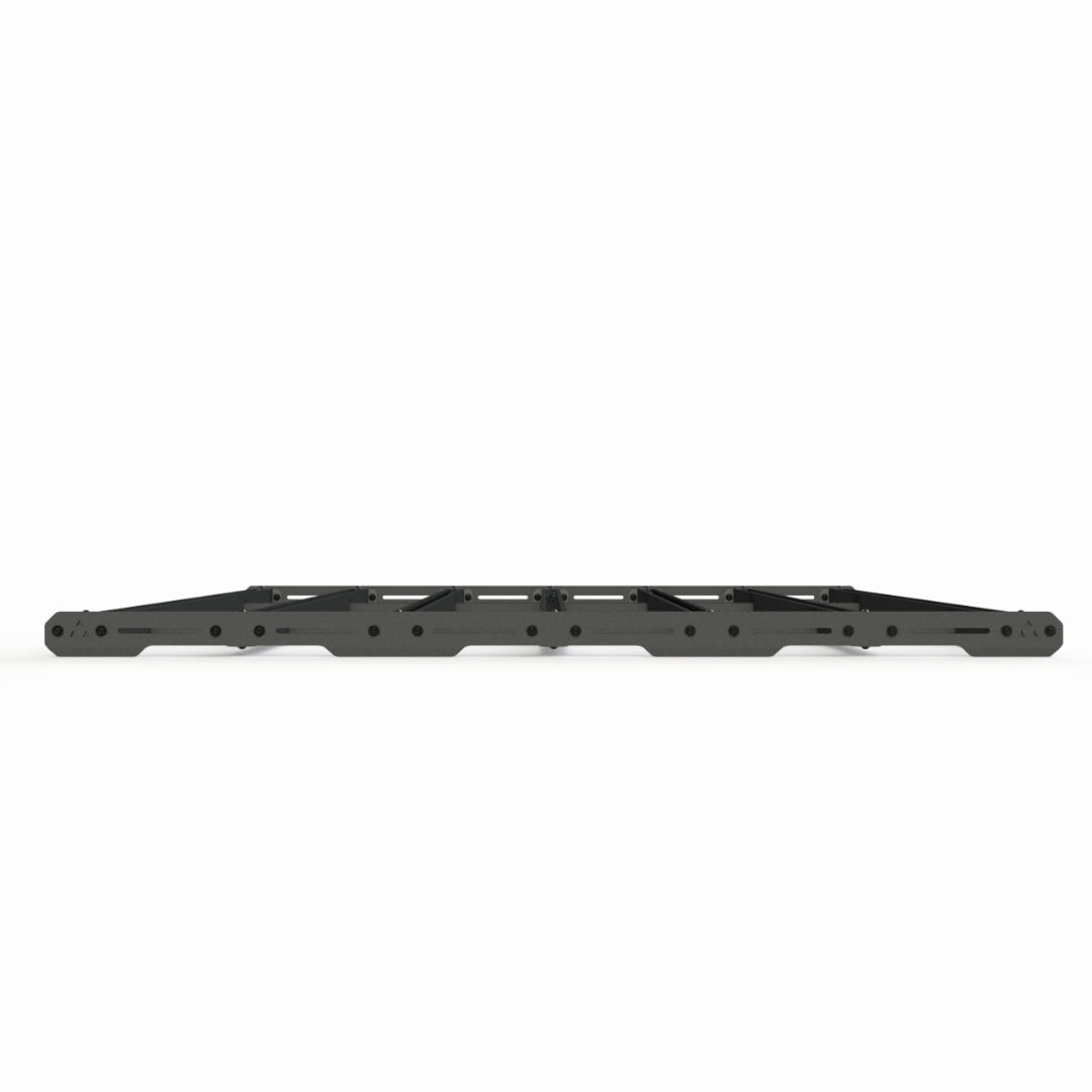 Aluminum platform rack, side view, 56 inch X 53 inch