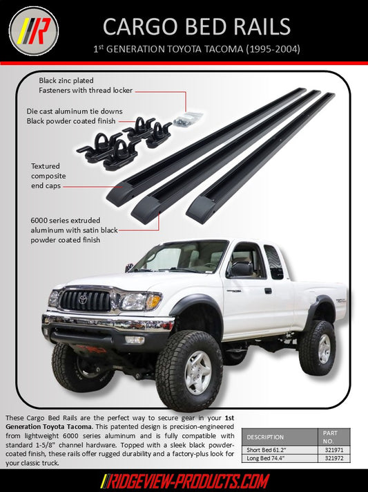 1st Generation Toyota Tacoma Bed Rails