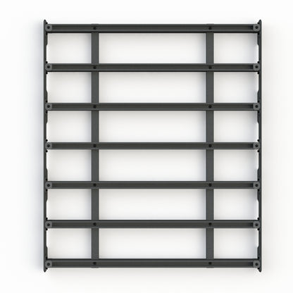 Aluminum platform rack, top view, 56 inch X 53 inch