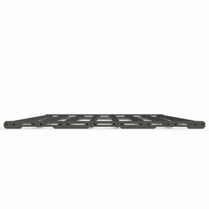 Aluminum platform rack, side view, 65 inch X 61 inch