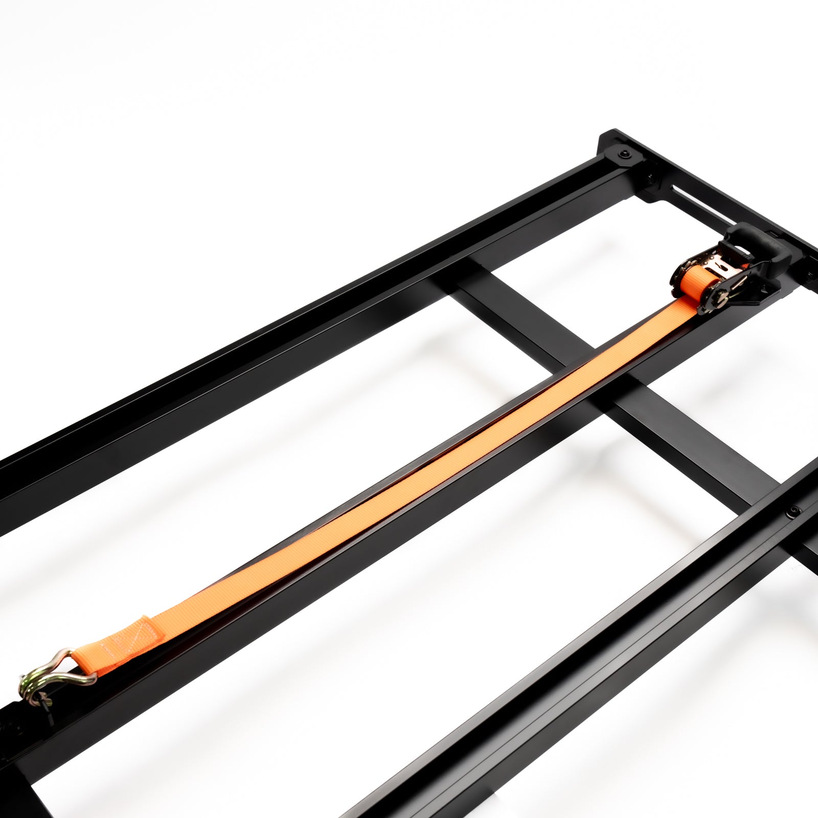 RAIL STRAP BRACKET INSTALLED ON PLATFORM RACK