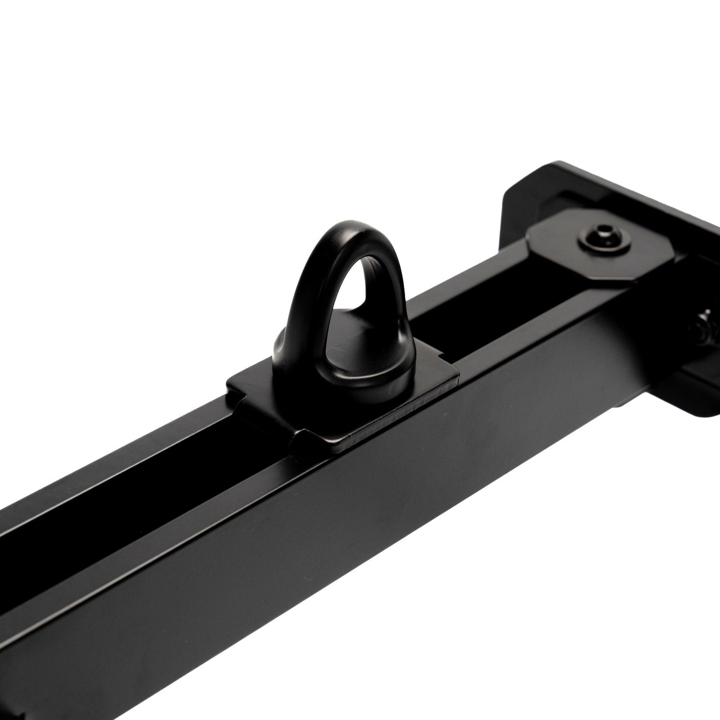 Tie down loop installed on platform rack