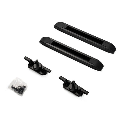 Short cargo rail kit with tie downs
