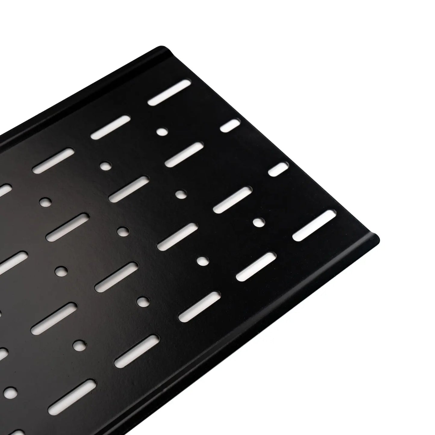 Universal accessory plate, black powder coated