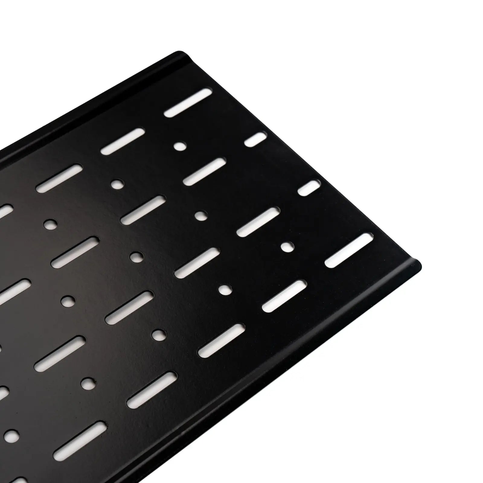 Universal accessory plate, black powder coated