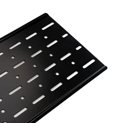 Universal accessory plate, black powder coated