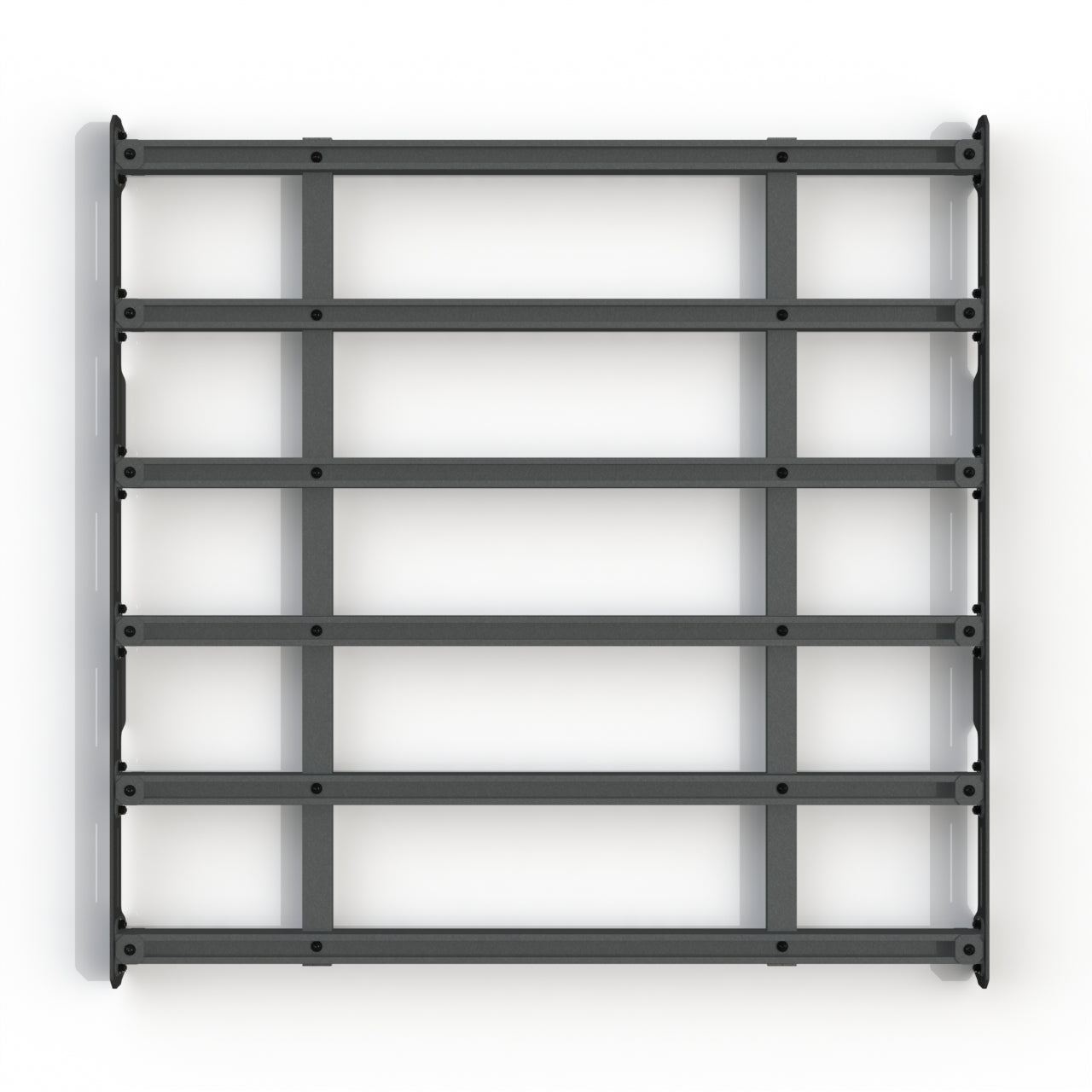 Aluminum platform rack, top view, 48 inch X 48 inch