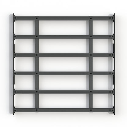 Aluminum platform rack, top view, 48 inch X 48 inch