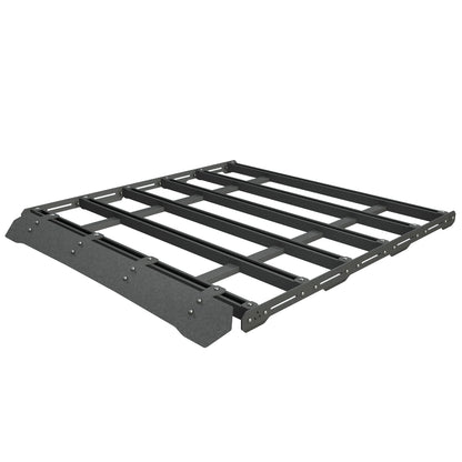 Aluminum platform rack with wind deflector