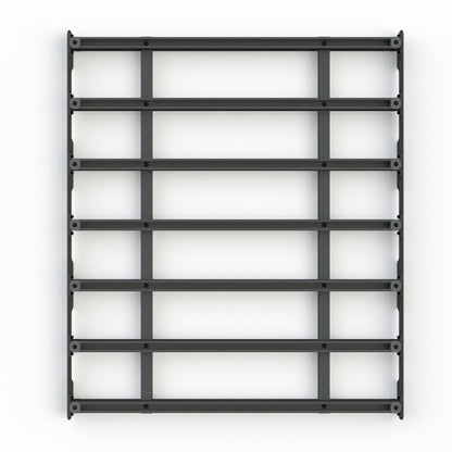 Aluminum platform rack, top view, 56 inch X 48 inch