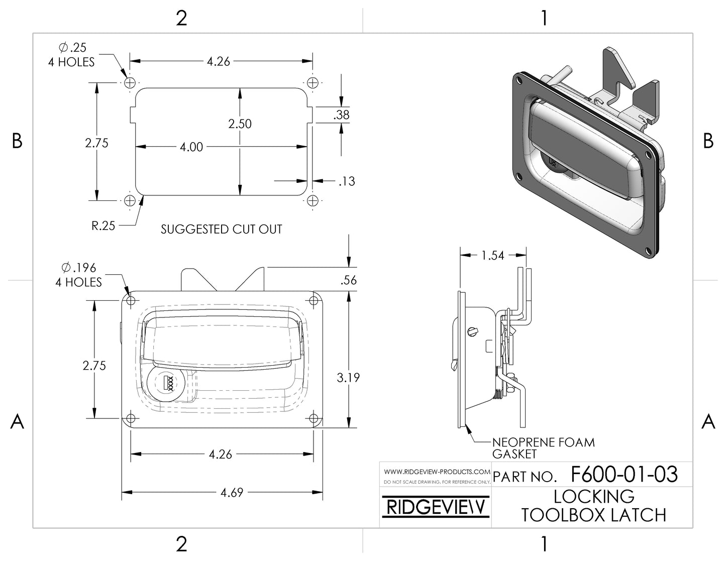 Toolbox Latch, Locking