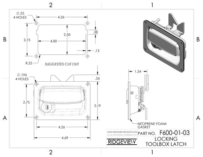 Toolbox Latch, Locking